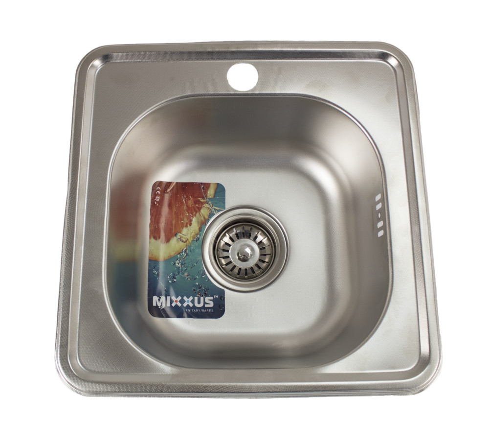Fregadero de cocina inox cuadrada, MIXXUS Z3838-06-160D
