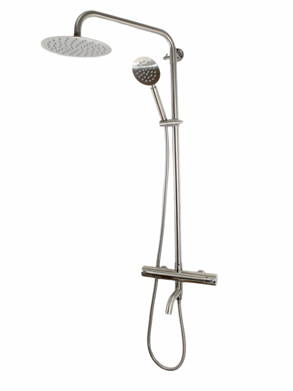 Columna de ducha Mixxus TMO-009-J, 120 cm grifo y para, monomando, manguera flexible - Imagen 4
