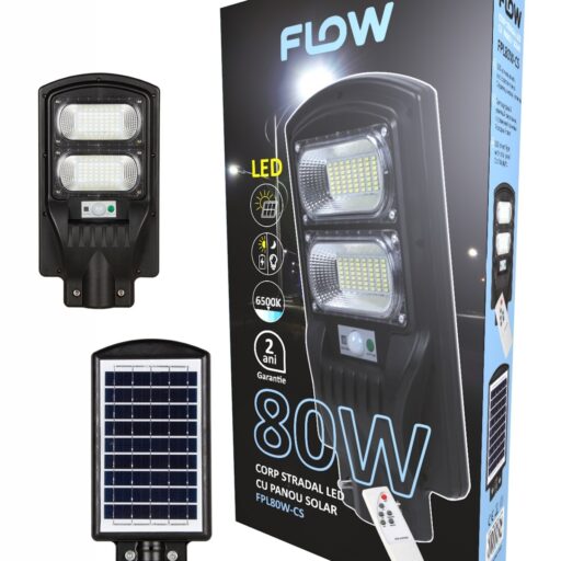 Cuerpo de calle LED Solar Flow FPL80 W-CS, 80 W, 6500K