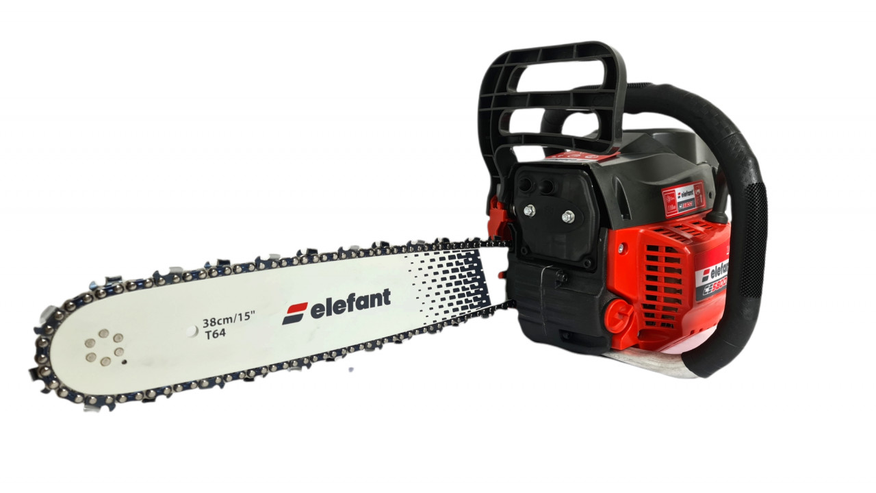 Motosierra en gasolina ELEFANT CS5800B, 5.5CP, 3400 rpm, 2 cuchillas 2 cadenas, 38/45 cm - Imagen 4