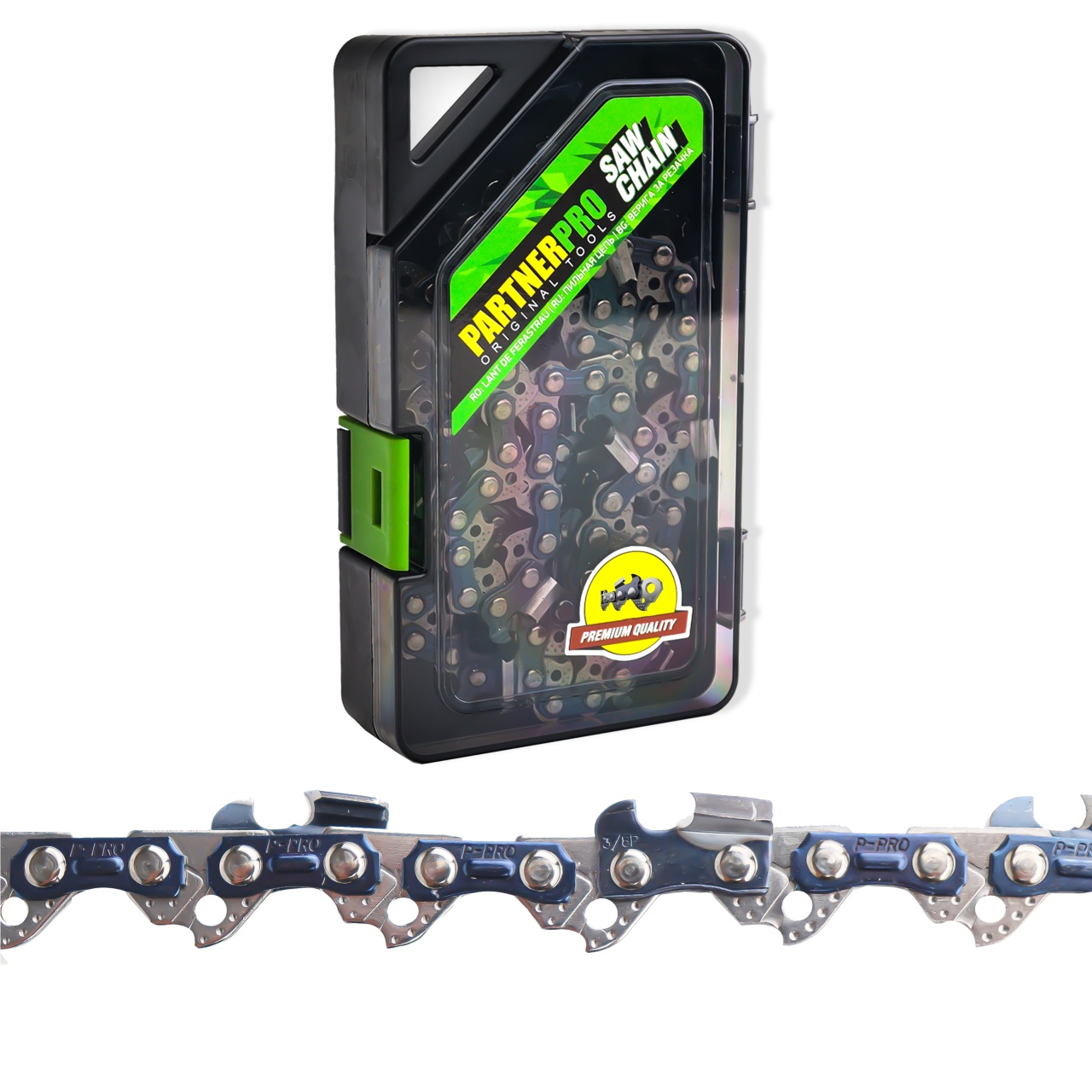 Cadena motosierra PartnerPro, paso 3/8LP, 1.3 mm, 52 eslabones, 26 dientes