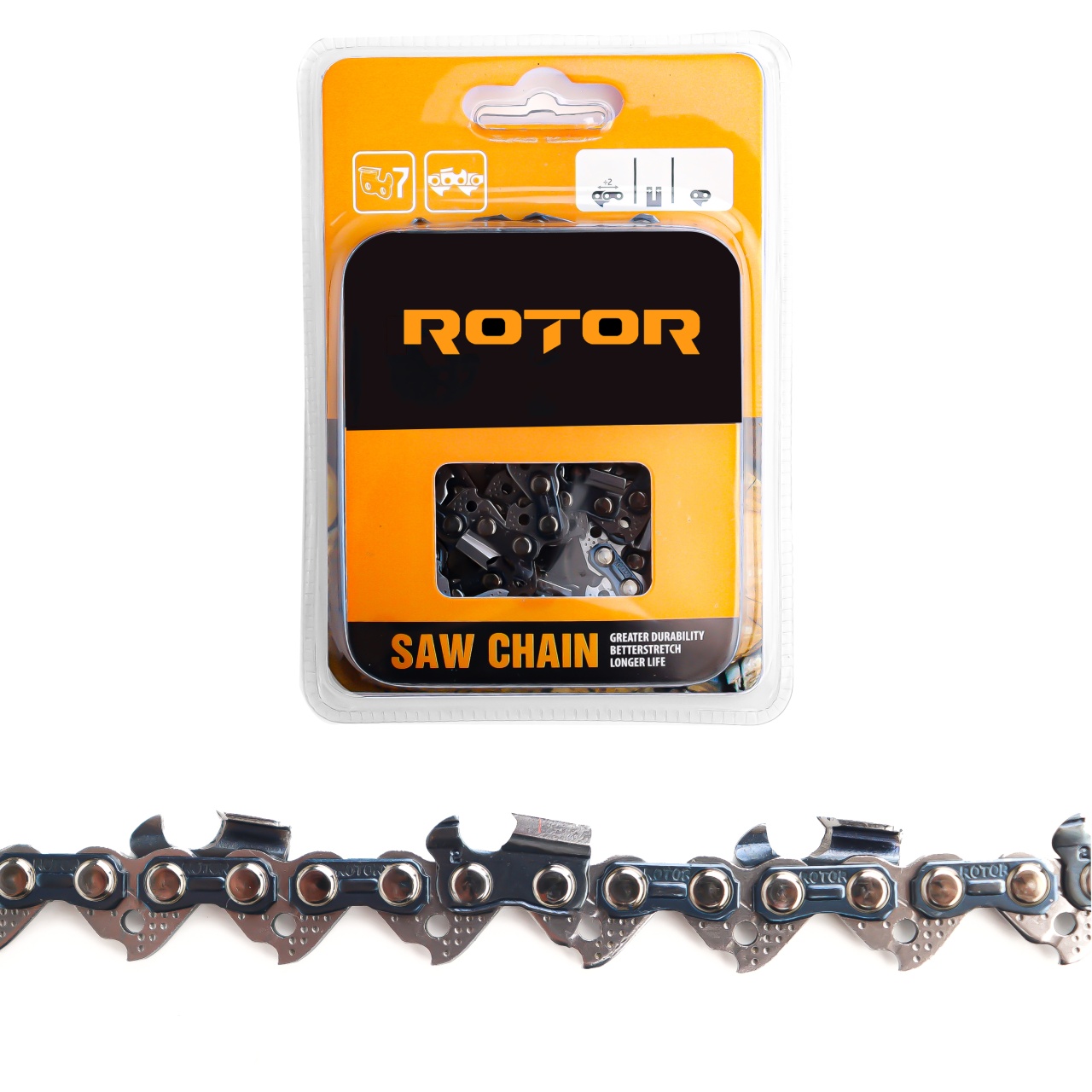 Cadena motosierra ROTOR, paso 3/8LP, 1.3 mm, 56 eslabones, 28 dientes