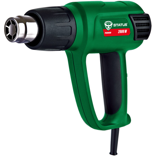 Pistola aire caliente Status HAG3 con accesorios 2000 W, 600 grados C, 2 velocidades
