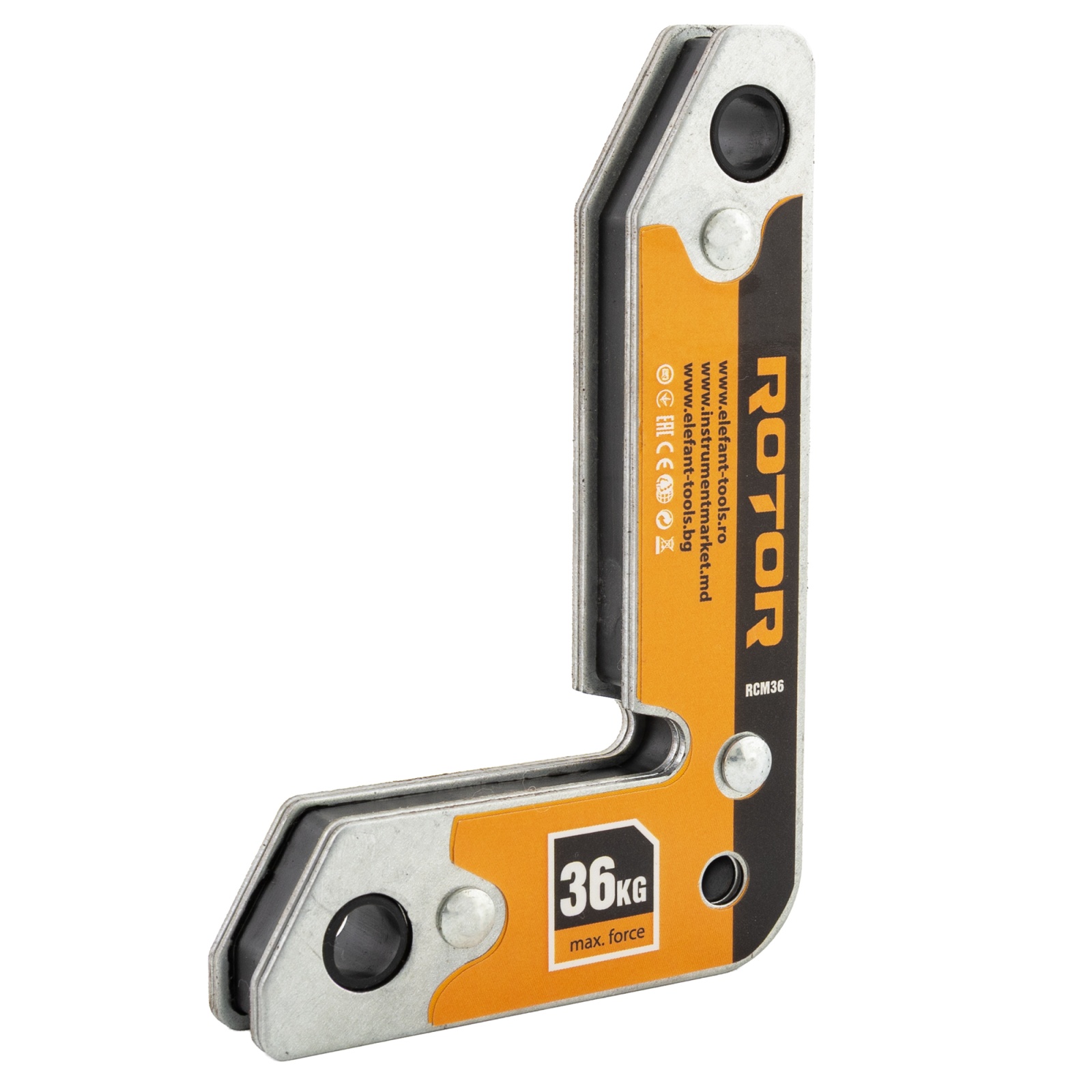 Soporte magnético soldadura en esquina ROTOR RCM36, 36 kg, para soldadura esquina 90 grados